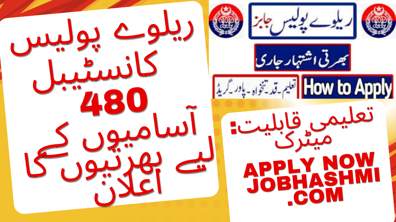 Pakistan Railway Police Jobs 2025